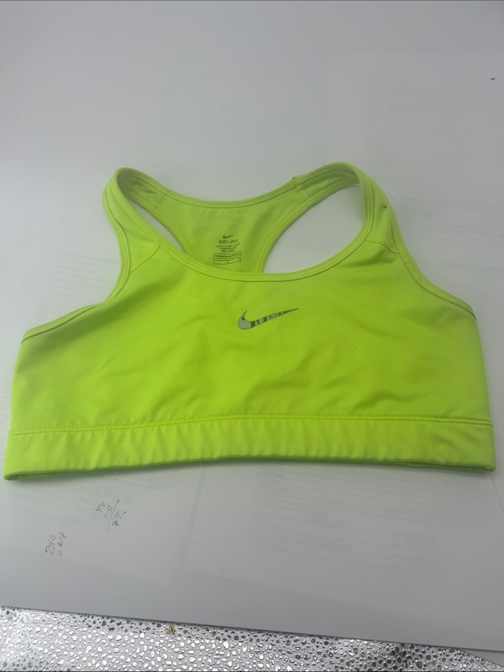 Nike Neon Lime Racerback Sports Bra